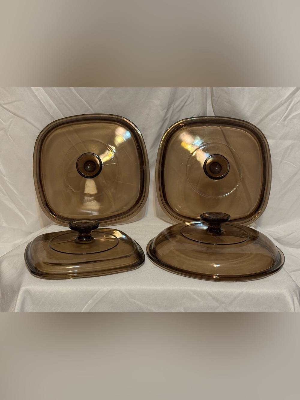 Pyrex Amber Glass Lids - Picture 2 of 11